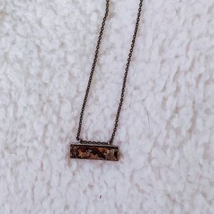 Natural bar necklace